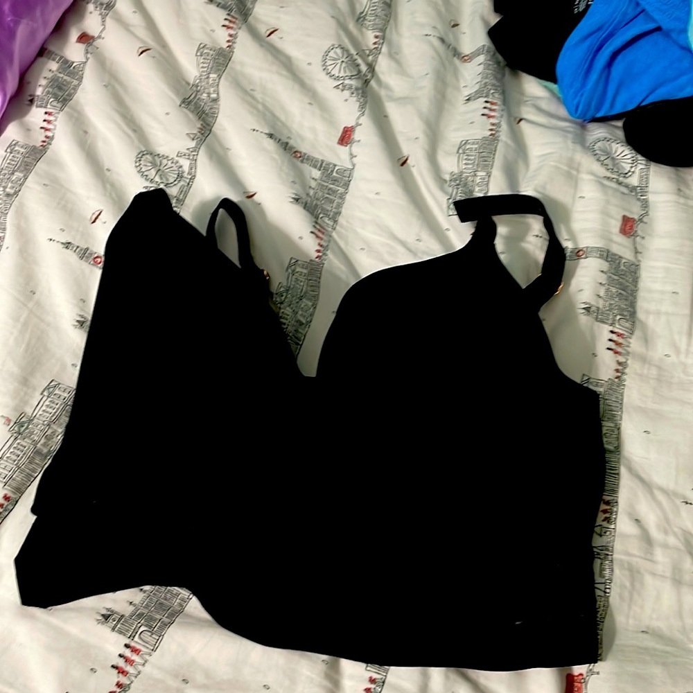 PINK size  M DD black bralette